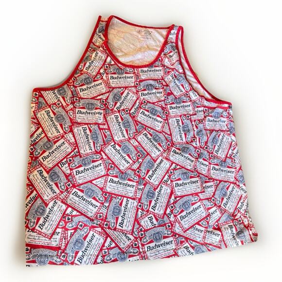Budweiser Beer Tank Top T-shirt Summer Sleeveless Size 2xl 50/52 - Picture 1 of 5